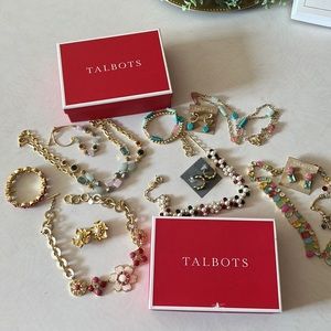 Brand new Talbots jewelry lot! 5 necklaces, 4 sets of earrings, +++